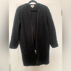 Wilfred Wool Coat/Sweater - Dark Grey XXS